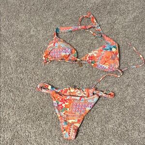 Colorful Patterned Bikini Set